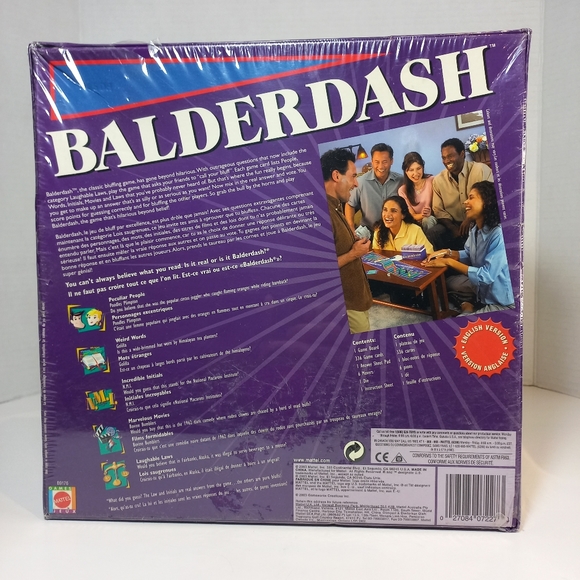 BALDERDASH 2003 New/Vintage. Rare Collectible Board Game. Mattel. Great Gift. - Picture 8 of 9